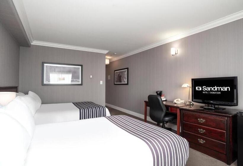 Номер Стандарт 2 Двуспальные Кровати, Sandman Hotel Saskatoon