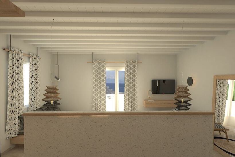 Superior Kamer met Uitzicht op Zee, Apiro Mykonos