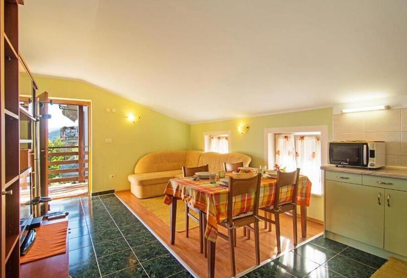 آپارتمان 1 خوابه با بالکن و چشم‌انداز دریا, Apartments And Rooms Vila Irma