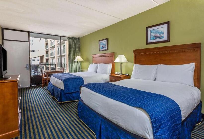اتاق استاندارد با 2 تخت دوبل, Days Inn By Wyndham Virginia Beach At The Beach