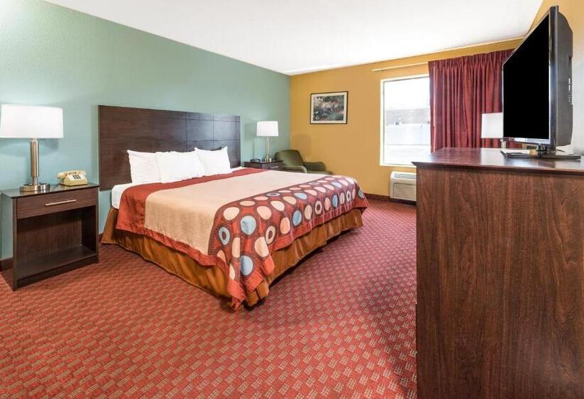 带大床的标准间, Super 8 By Wyndham Troy Il/st. Louis Area
