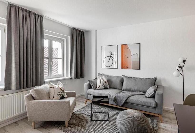 带2个卧室的套房, Limehome Zwickau Dr. Friedrichs Ring
