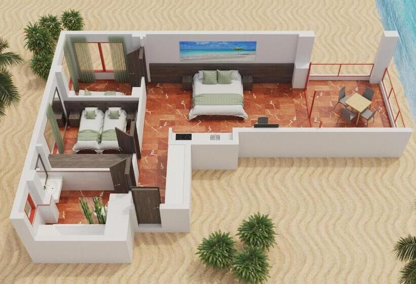 Appartement 3 Chambres, Magic Tropical Splash