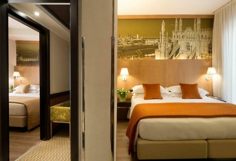 آپارتمان یک خوابه با دری مشترک که هال را جدا می کند., Starhotels Ritz