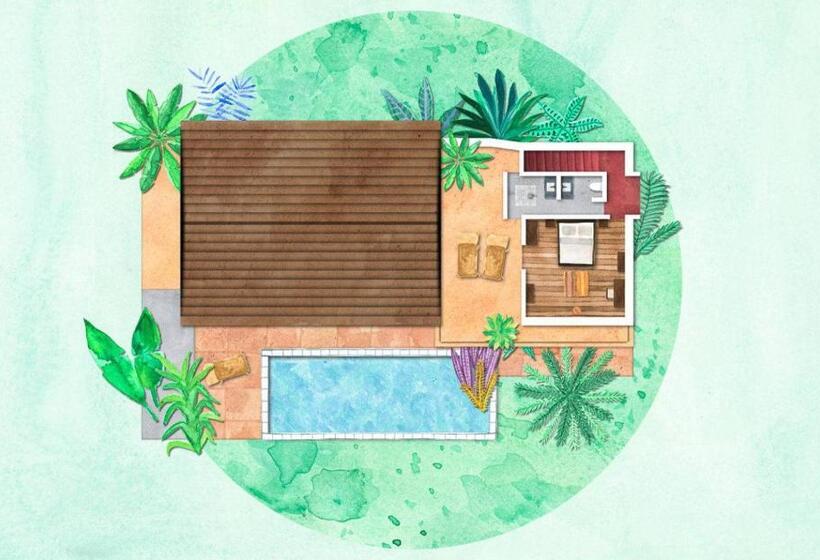 빌라 1 베드룸 - 수영장, Samsam Yao Noi  Andaman Magic & Art Villas