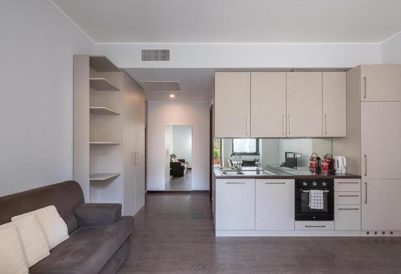 آپارتمان 2 خوابه با تراس, Residenza Porta Volta
