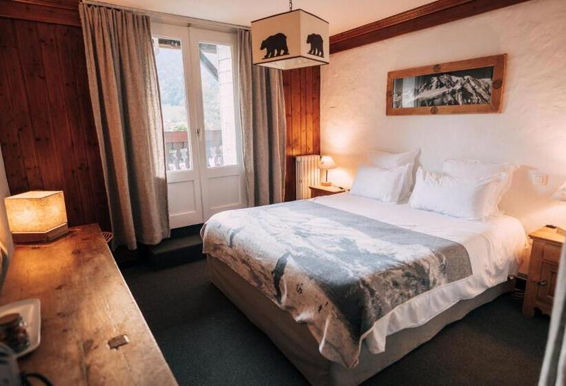 اتاق استاندارد با بالکن, Chalet Hôtel Gai Soleil
