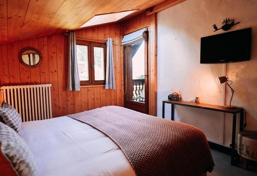 اتاق استاندارد با بالکن, Chalet Hôtel Gai Soleil