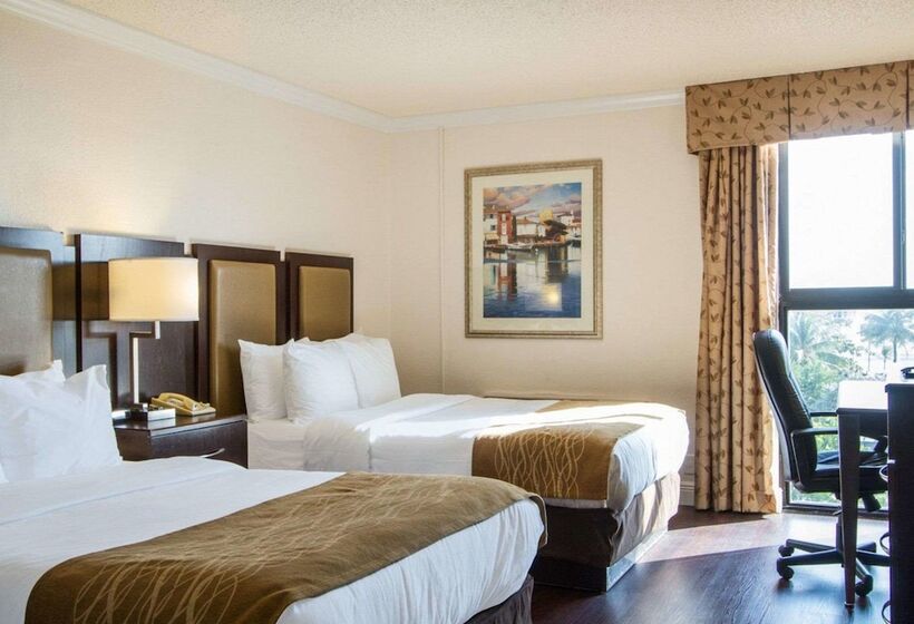 غرفه قياسيه سريرين مزدوجين, Comfort Inn Oceanside Deerfield Beach