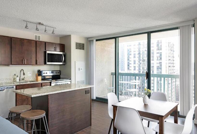 Apartamento 1 Dormitório, Kasa Magnificent Mile Chicago