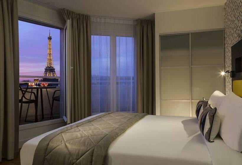 ビュー有りのスタンダードワンルーム, Citadines Tour Eiffel Paris