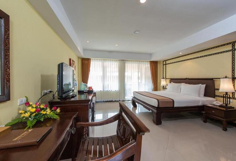 اتاق لوکس با چشم‌انداز استخر, Diamond Cottage Resort & Spa