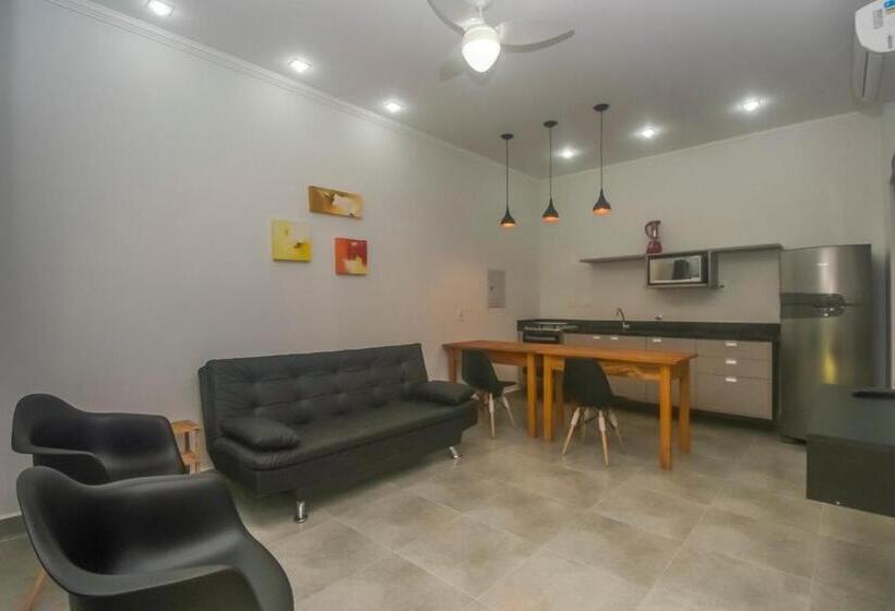 침실 1개 아파트, Flat Com Serviços Na Riviera