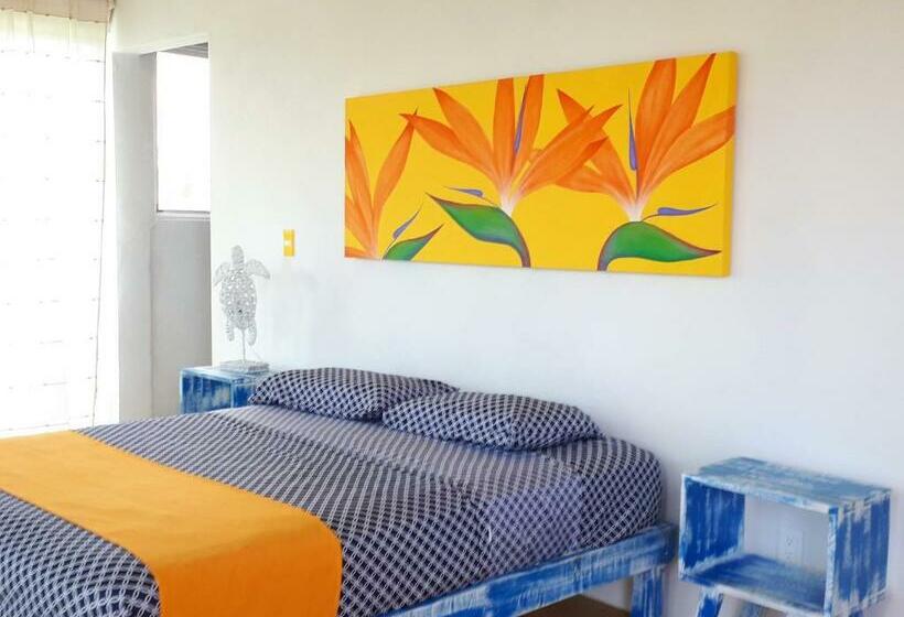 اتاق اساندارد با چشم‌انداز جانبی به دریا, Casa Vainilla Holbox Island