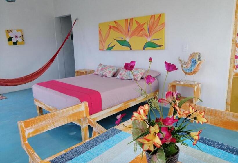 Standard Room with Balcony Side Sea View, Casa Vainilla Holbox Island
