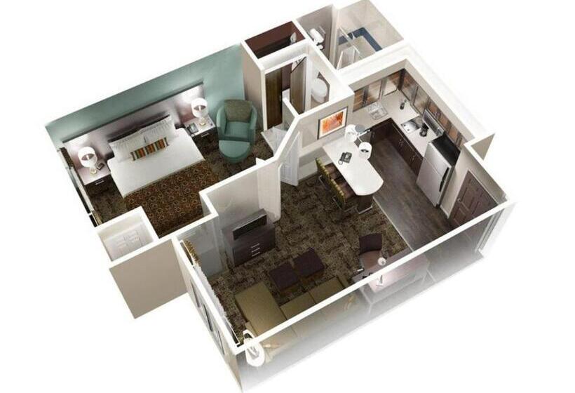 带大床的套房, Staybridge Suites Glenview, An Ihg