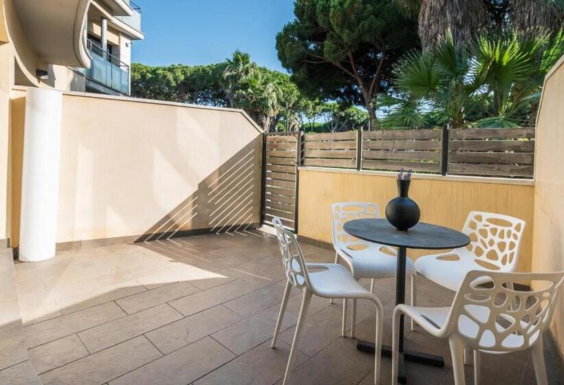 آپارتمان 1 خوابه با تراس, Aparthotel Las Palmeras Castelldefels