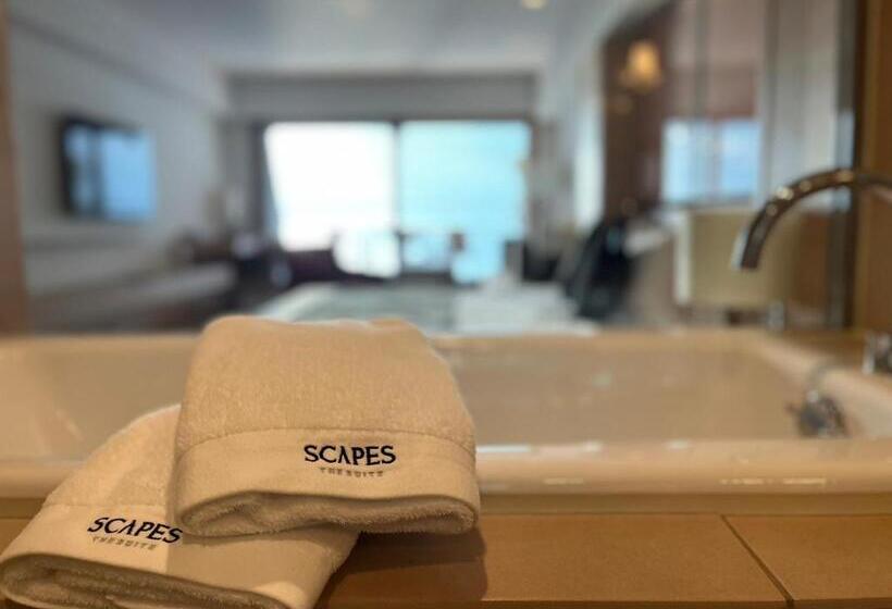 수피리어 룸 퀸 침대, Scapes The Suite