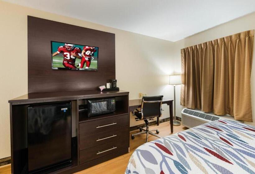 带大床的豪华间, Red Roof Inn & Suites Monee