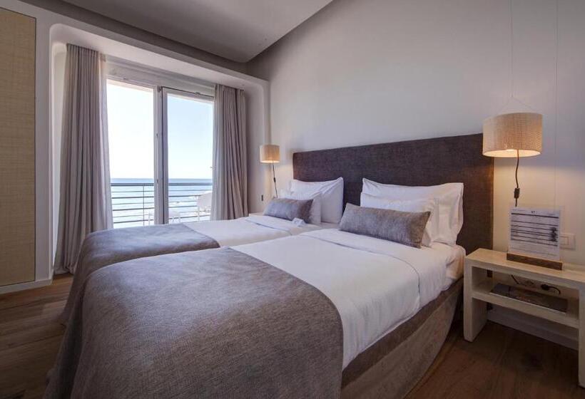 اتاق استاندارد با بالکن و چشم‌انداز دریا, Hostal Empúries