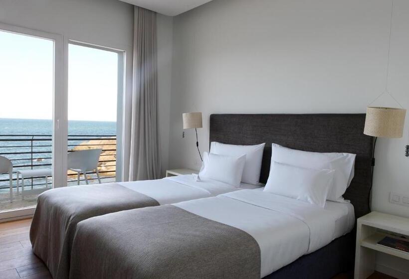 اتاق استاندارد با بالکن و چشم‌انداز دریا, Hostal Empúries