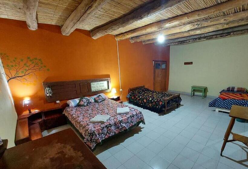 家庭房带园景, Munay Ecohostal   Cabañas De Adobe