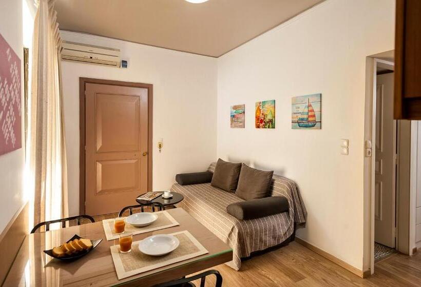 Apartamento 2 Quartos com Varanda, Elina Hotel Apartments