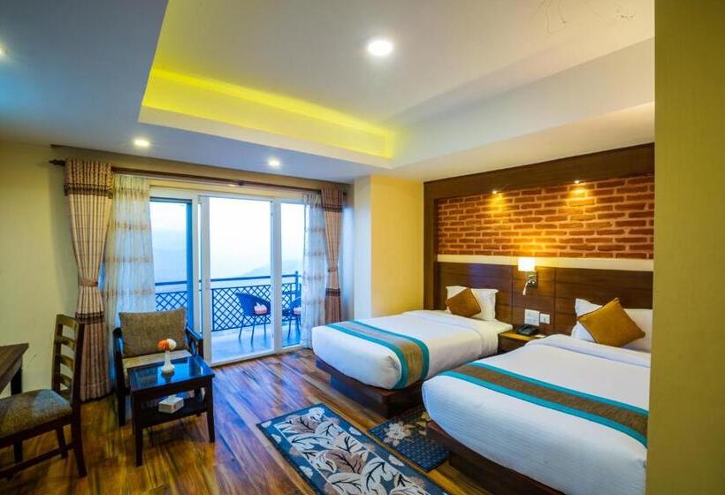 اتاق خانوادگی با چشم‌انداز کوه, Himalaya Drishya Resort