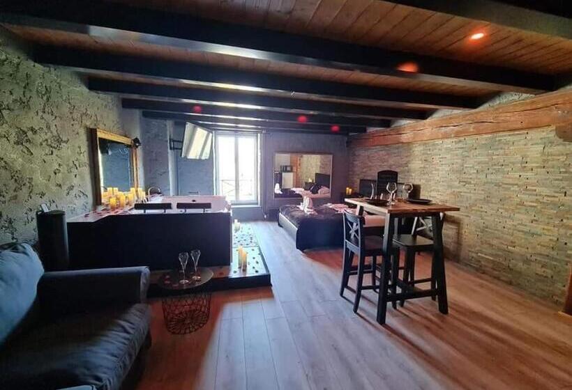 اتاق استاندارد با وان آب گرم, Le Grand Moulin Des Tanneurs B&b Et Love Room