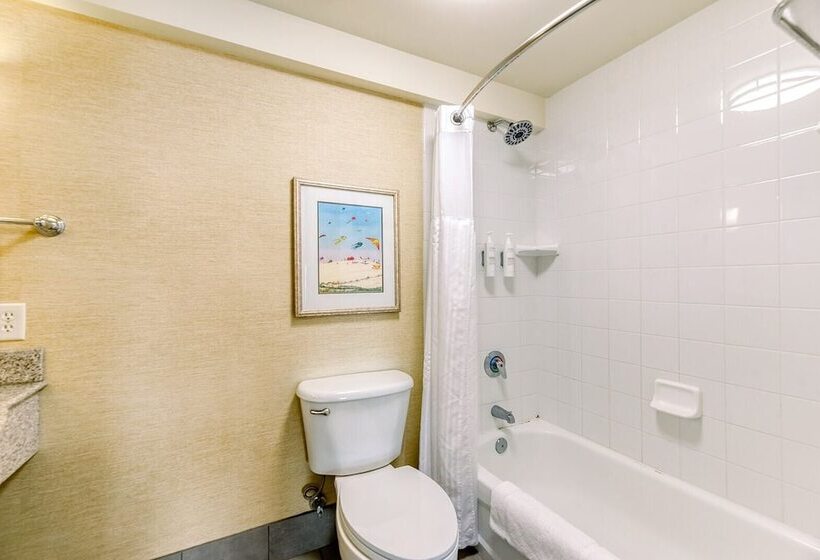 חדר סטנדרט מיטה זוגית בצד עם נוף לים, Hilton Garden Inn Outer Banks/kitty Hawk