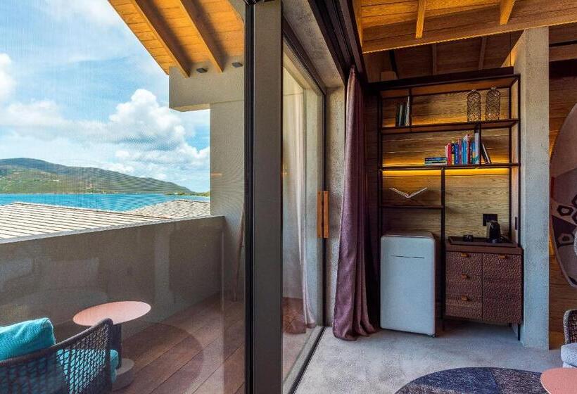 اتاق لوکس با چشم‌انداز دریا, Saba Rock Resort