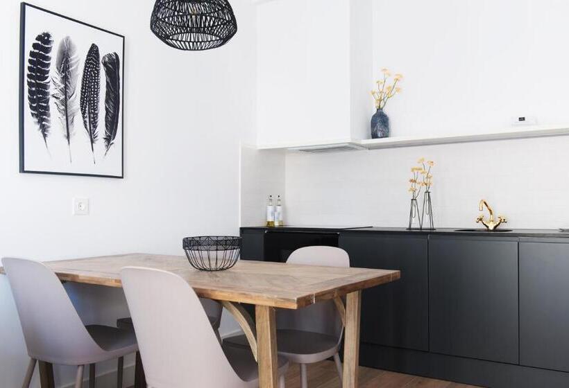 バルコニー付き１ベッドルームアパートメント, Santa Catalina Suites Gijón