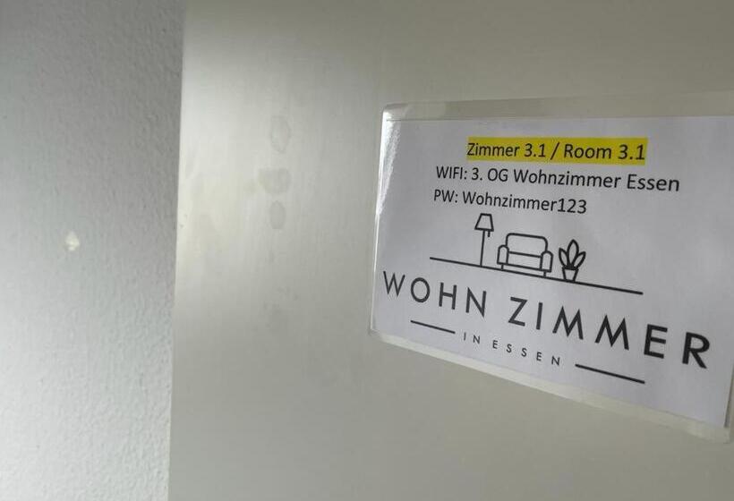 エコノミーシングルルーム, Hostel Wohnzimmer Essen