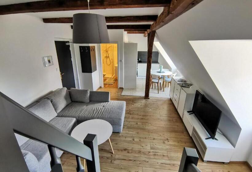 침실 1개 복층 룸, Apartmány 91 Boží Dar