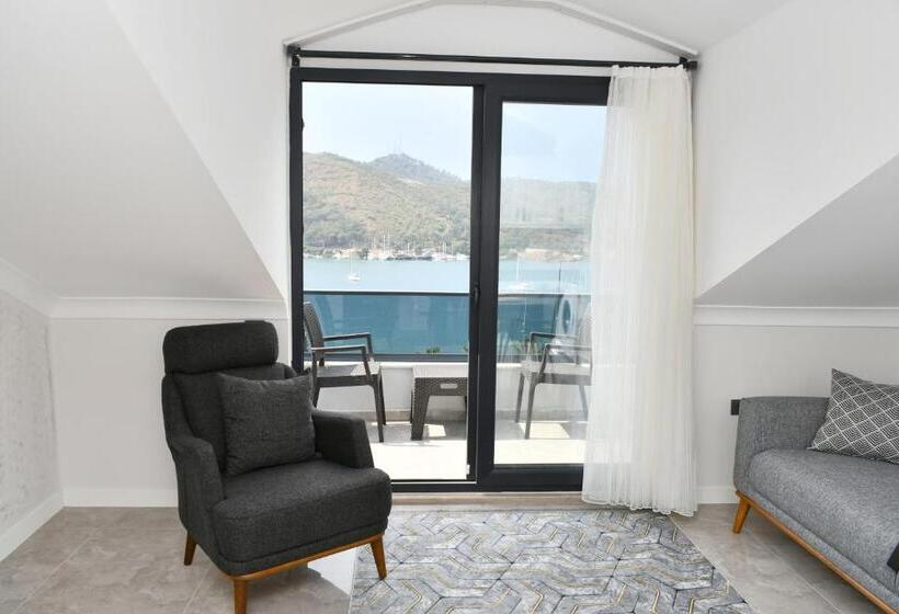 带1个卧室的带海景的公寓, Duygu Apart Spellbinding Sea Views