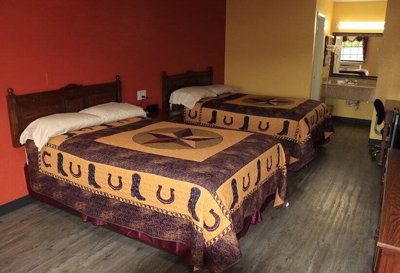 Номер Стандарт 2 Двуспальные Кровати, Chaparral Motel Hallettsville