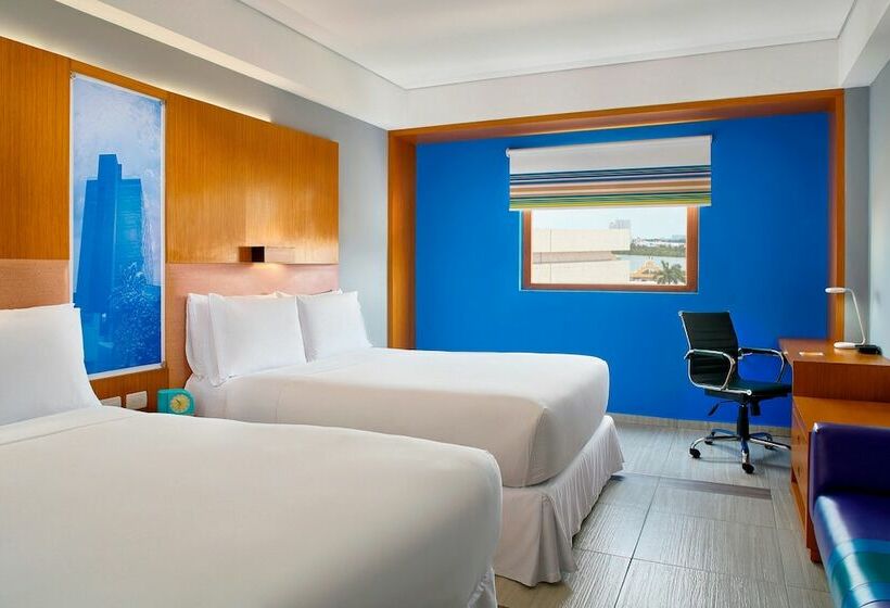 스탠다드 룸 더블 침대 2개, Aloft Cancun