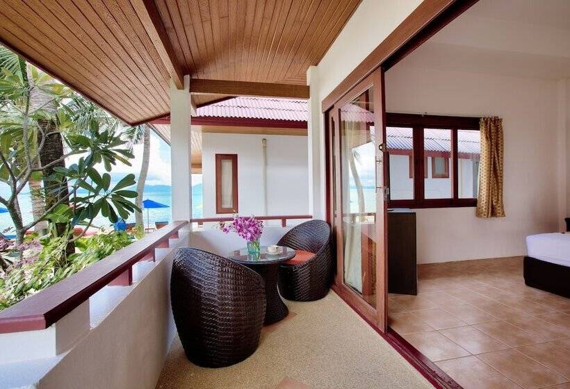 바다 전망 스탠다드 방갈로, The Cosy Maenam Beach Resort