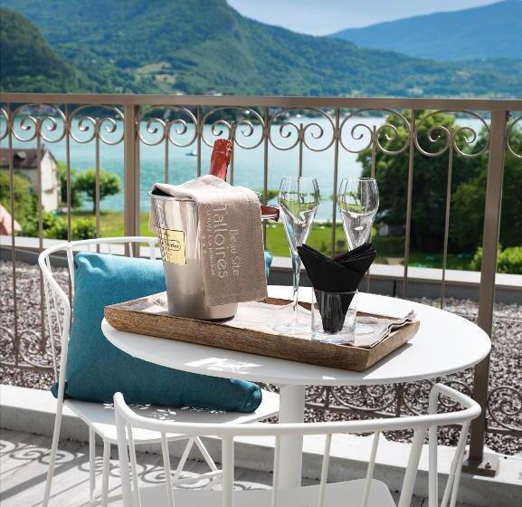 Номер Deluxe Вид на Озеро, Hôtel Beau Site Talloires B Spa