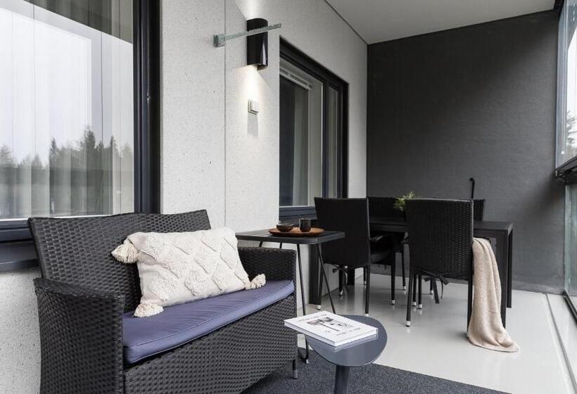 آپارتمان 1 خوابه با بالکن, Vuokatti Suites Apartments