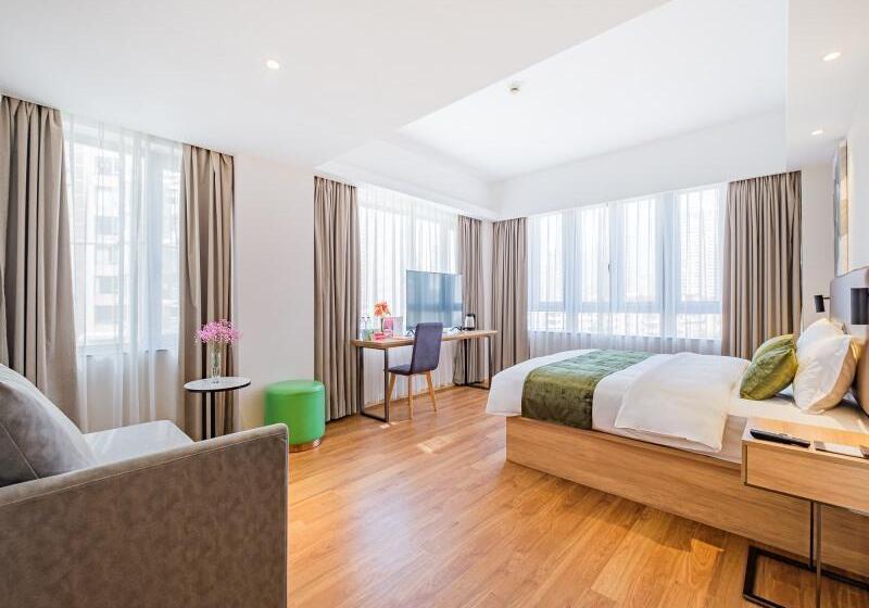 اتاق کلاس بیزنس, Greentree Inn Shanghai Jingan Railway Station Xinzha Road Business