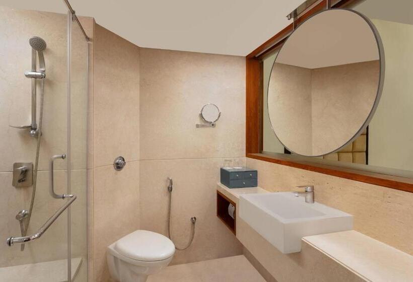 اتاق دلوکس با تخت کینگ و چشم‌انداز شهر, Surat Marriott