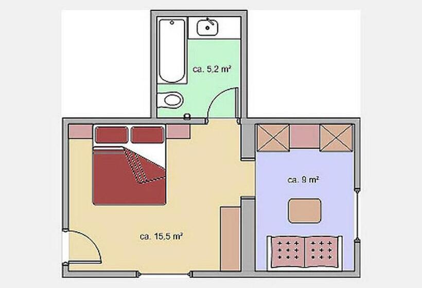 Люкс, Appartement Roggal