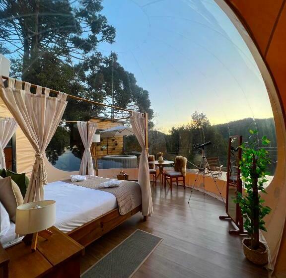 Люкс Кровать Кинг, Zion Bubble Glamping