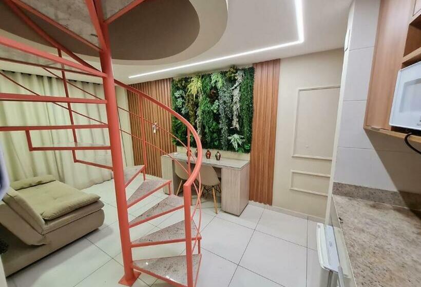 آپارتمان 1 خوابه با چشم‌انداز دریا, Linda Cobertura Vista Mar