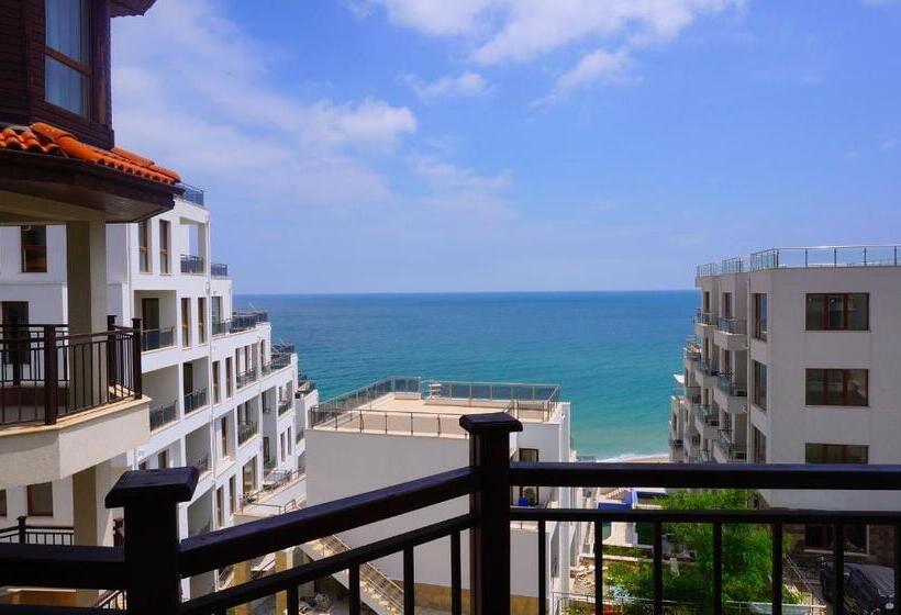 침실 1개 바다 전망 아파트, комплекс бяла виста до плажа   Complex Byala Vista Near The Beach