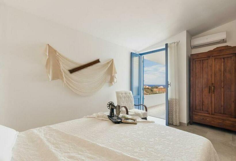 חדר דלוקס עם מרפסת נוף לים, B&b Antico Telaio