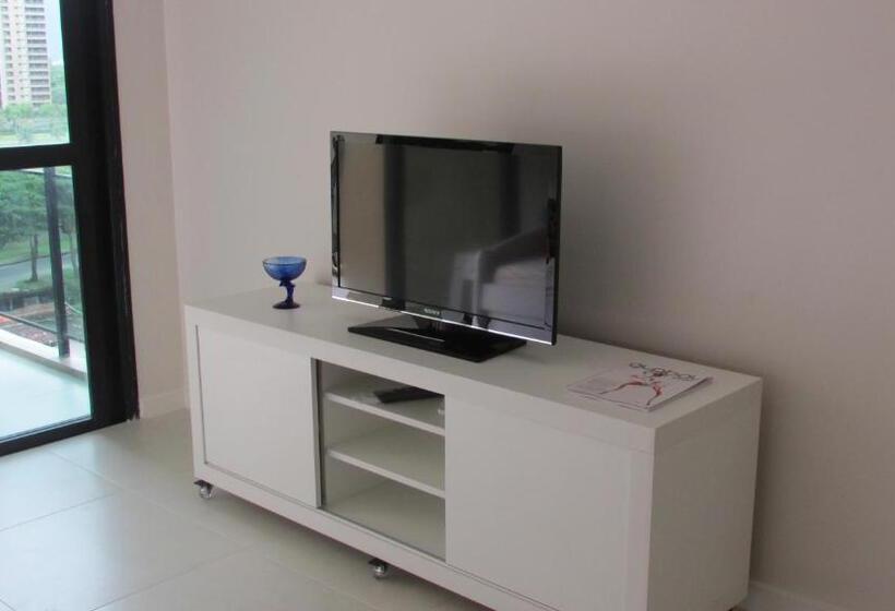 آپارتمان 1 خوابه با بالکن, Lindo Apto No Barrabela, Todo Equipado, Com Arcondicionados Split Novos No Quarto E Na Sala, Limpíss
