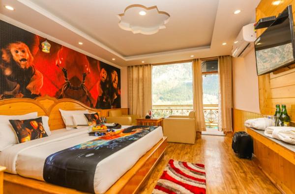 غرفة قياسية سرير كينج, Smuggler Resort Near Khatusham & Hadimba Temple With Parking & Swimming Pool