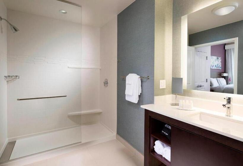 キングサイドベッドのスタンダードワンルーム, Residence Inn By Marriott West Palm Beach Downtown